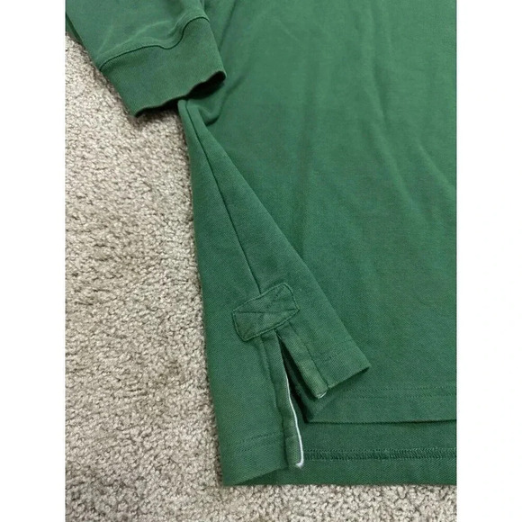 DULUTH TRADING Men’s Green Heavy Long Sleeve Polo Shirt 2XL Casual Fall Work - Picture 6 of 10